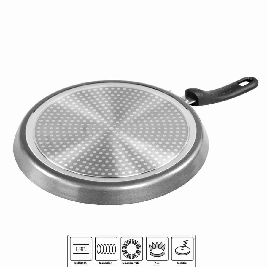 Stoneline Stoneline® Crepe Pan 25 Cm, With Batter Spreader, Flat Non-Stick Pan Crepe pans