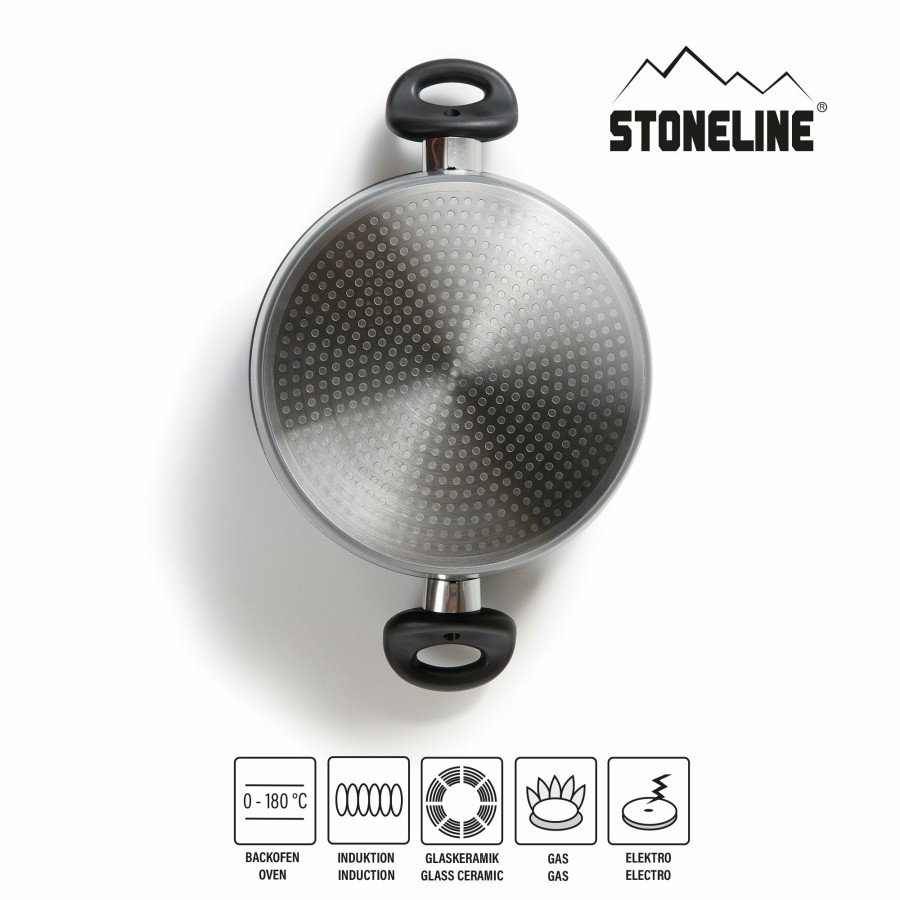 Stoneline Stoneline® Cooking Pot 24 Cm, With Lid, Large Non-Stick Pot | Classic Braising pots