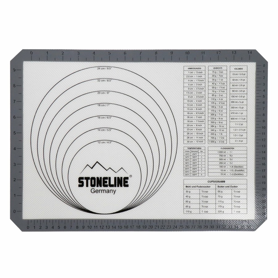 Stoneline Stoneline® Silicone Baking Mat 42X29.5 Cm, Non-Stick | Pastry Mat With Measurement Baking tools and accessories