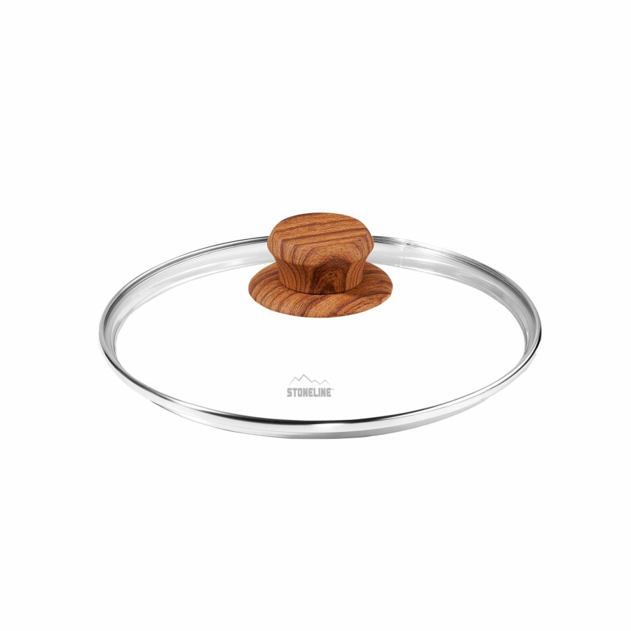 Stoneline Stoneline® Glass Lid 18 Cm, Wood Design | Replacement | Back To Nature Glass lids