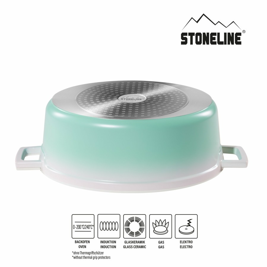 Stoneline Stoneline® Induction Roaster With Lid 32X25 Cm, Casserole Dish, Non-Stick Pot | Mint Roasters