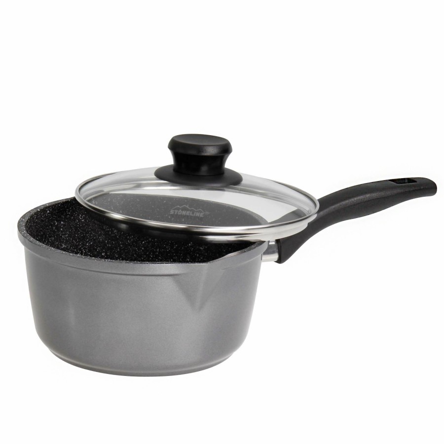 Stoneline Stoneline® Saucepan 18 Cm, With Lid, 2 Spouts, Skillet, Non-Stick Pot | Classic Saucepans