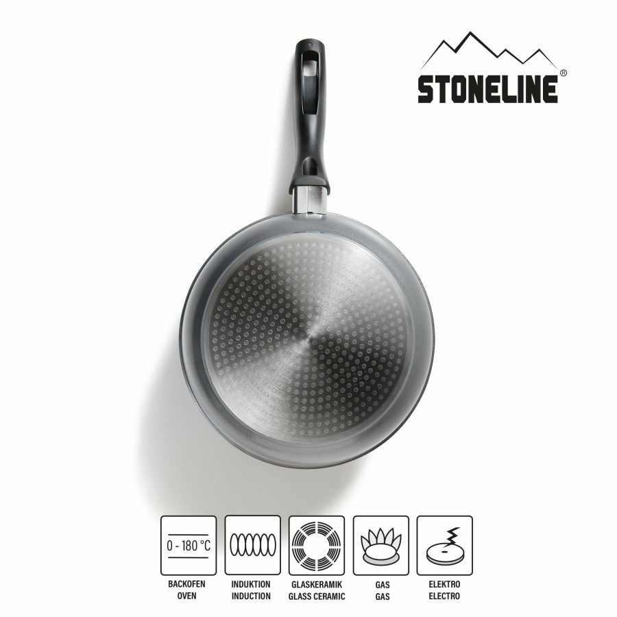 Stoneline Stoneline® 8 Pc Cookware Set 18/20/24 Cm, With Lids, Non-Stick Pots & Pans | Classic Cookware sets