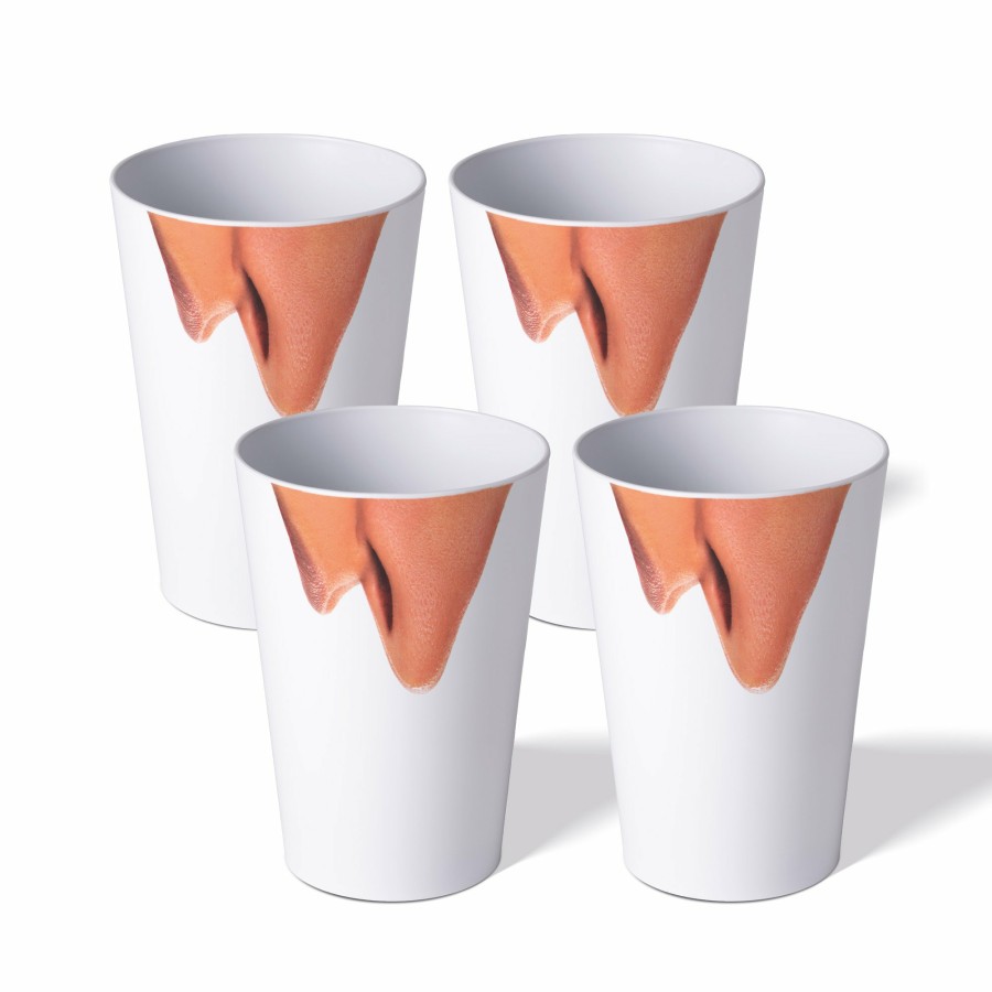 Stoneline Awave® 4 Pc Festival Cup Set, 400 Ml, Made Of Rpet, With Calibration Mark, Stackable AWAVE