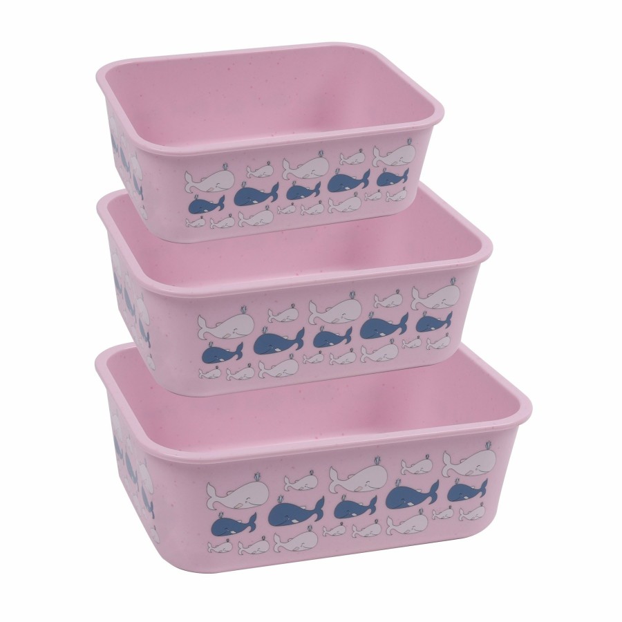 Stoneline Awave® 3 Pc Food Storage Container Set With Lid 400/730/1300 Ml Made From Rpet | Rose Kitchen storage accessories