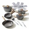 Stoneline Stoneline® 14 Pc Ceramic Cookware Set, With Lids, Non-Stick Pots Pans | Back To Nature Cookware sets