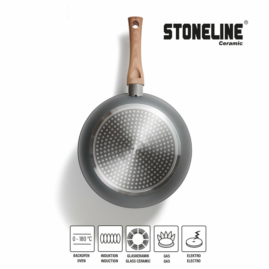 Stoneline Stoneline® 14 Pc Ceramic Cookware Set, With Lids, Non-Stick Pots Pans | Back To Nature Cookware sets