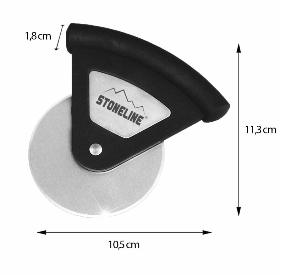 Stoneline Stoneline® Pizza Slicer, Pizza Cutter, 7.7 Cm Stainless Steel Blade Stainless steel knives