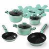 Stoneline Stoneline® 11 Pc Cookware Set, With Lids And Felt Protectors, Non-Stick Pots & Pans Cookware sets