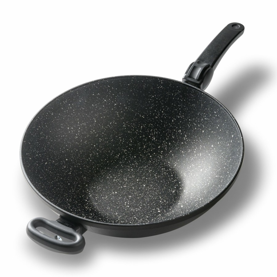 Stoneline Stoneline® Wok Pan 32 Cm, Removable Handle, Cast Non-Stick Pan | Made In Germany Wok