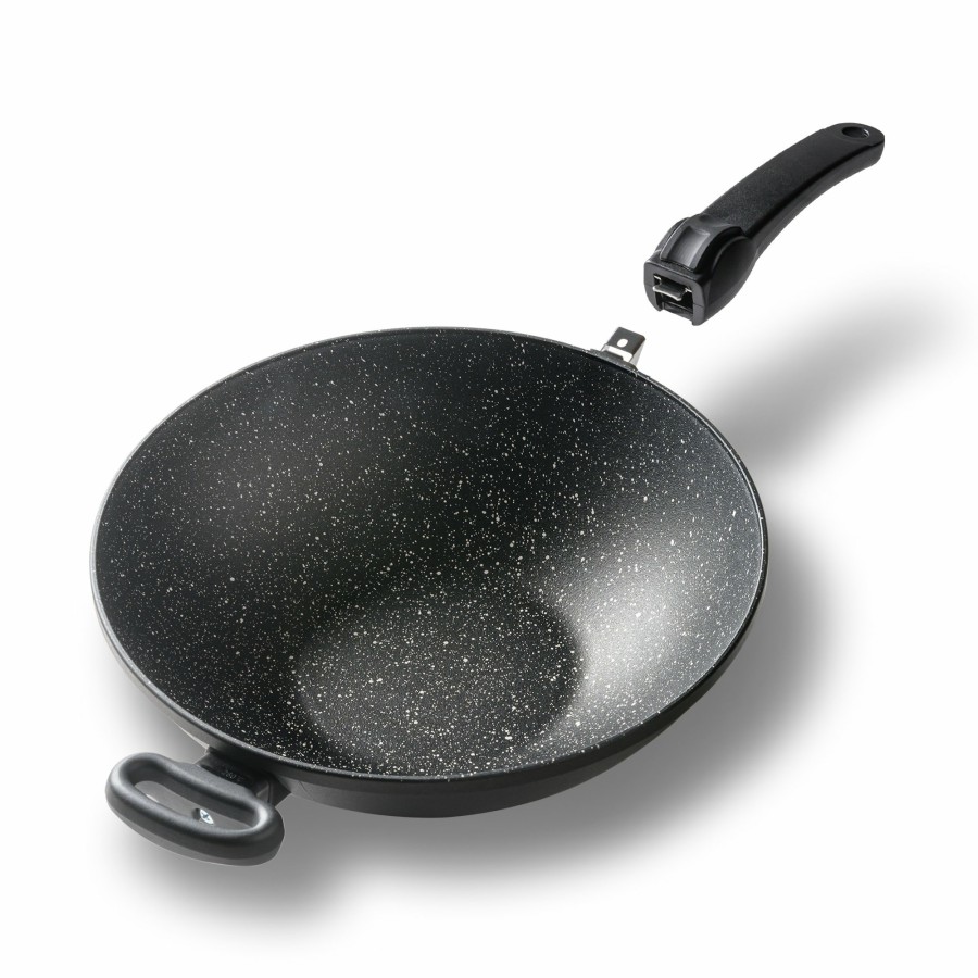 Stoneline Stoneline® Wok Pan 32 Cm, Removable Handle, Cast Non-Stick Pan | Made In Germany Wok