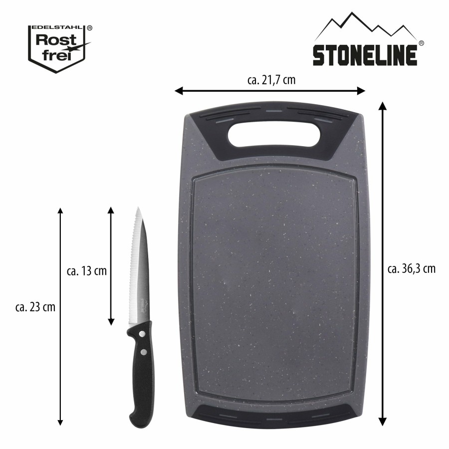 Stoneline Stoneline® 2 Pc Cutting Board Set, Chopping Board, Stainless Steel All-Purpose Knife Cutting boards