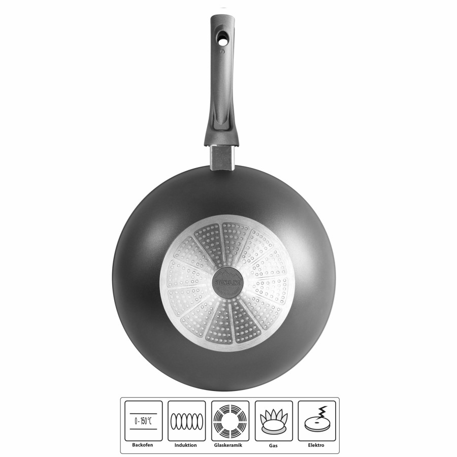 Stoneline Stoneline® Wok Pan 30 Cm, Non-Stick Pan | Made In Germany | Gourmundo Wok