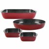 Stoneline Stoneline® 4 Pc Rectangular Baking Dish Set | Non-Stick Borosilicate Glass Oven Dish Baking sets