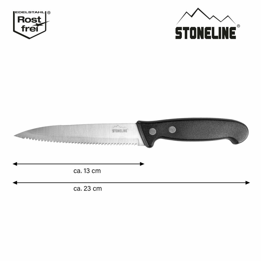 Stoneline Stoneline® Stainless Steel Knife 23 Cm All-Purpose Knife, Safety Sheath Stainless steel knives