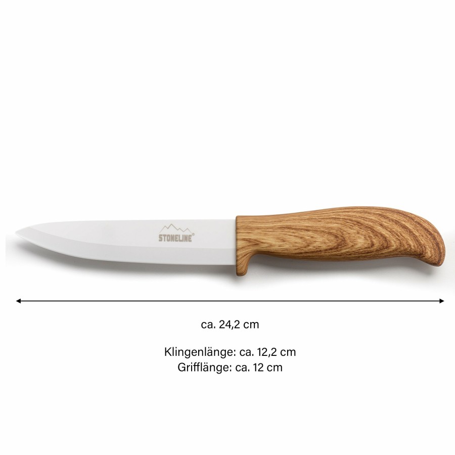 Stoneline Stoneline® Ceramic Knife 24 Cm All-Purpose Knife, Safety Sheath | Back To Nature Ceramic knives