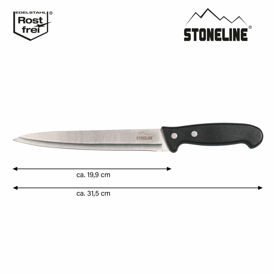 Stoneline Stoneline® Stainless Steel Knife 31.5 Cm Butcher Knife, Safety Sheath Stainless steel knives