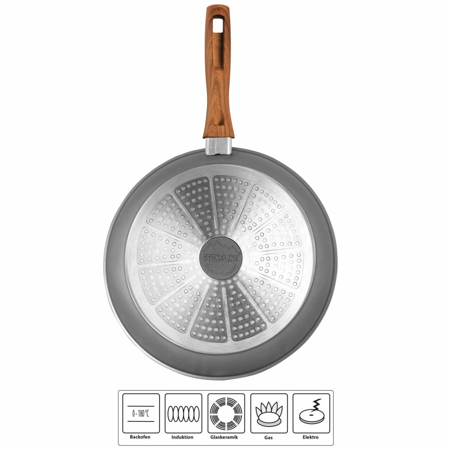 Stoneline Stoneline® Deep Frying Pan 28 Cm, Large Non-Stick Pan | Made In Germany | Back To Nature Braising pans