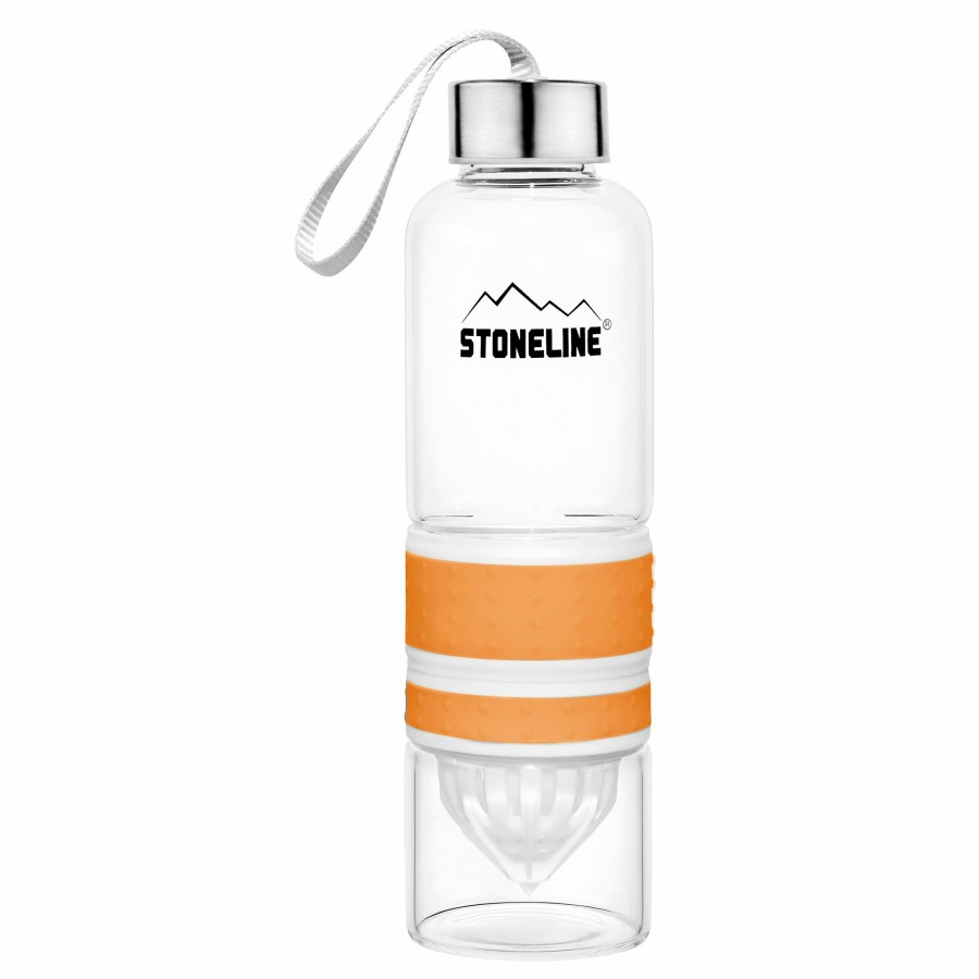 Stoneline Stoneline® 2 In 1 Drinking Bottle With Juicer 550 Ml | Orange Kitchen storage accessories