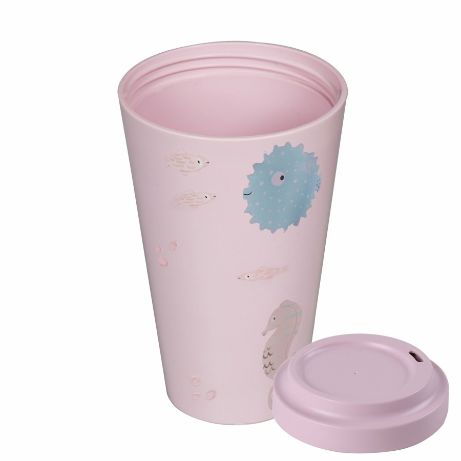 Stoneline Awave® Reusable Coffee Travel Mug 400 Ml, Coffee Cup Made From Rpet | Rose AWAVE