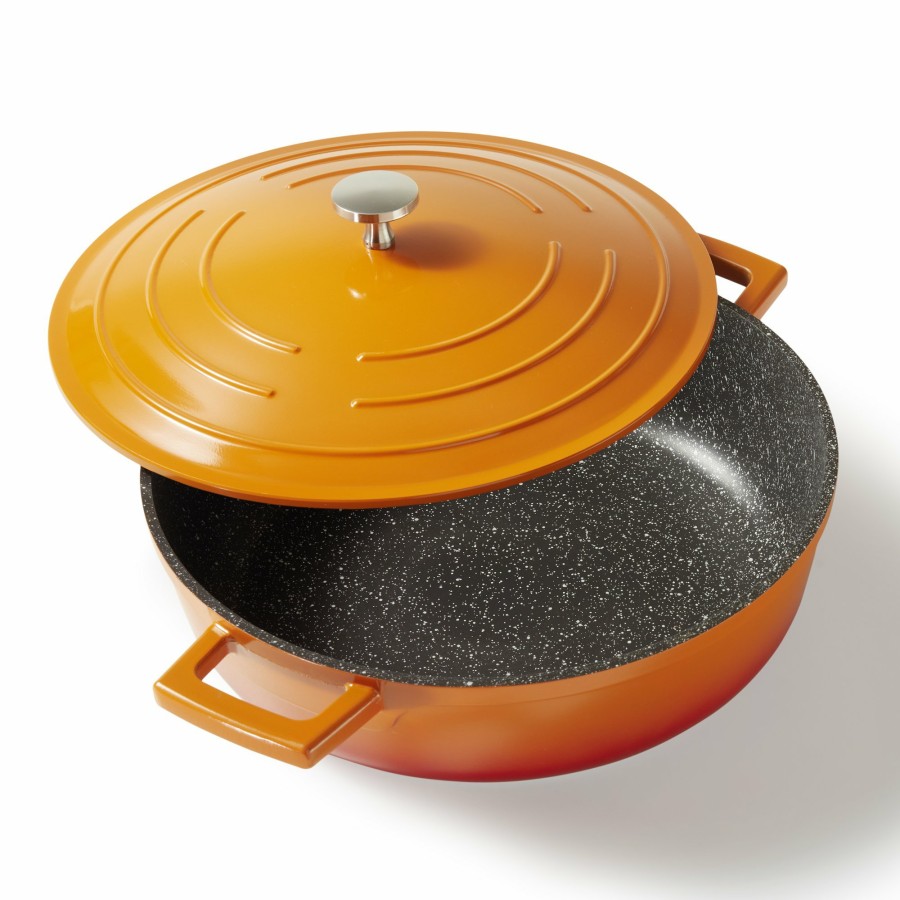 Stoneline Stoneline® Induction Roaster With Lid 28 Cm, Casserole Dish, Non-Stick Pot | Orange Roasters