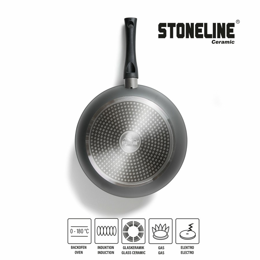 Stoneline Stoneline® 3 Pc Ceramic Frying Pan Set 20/24/28 Cm, Non-Stick Pan | Ceramic Cookware Pan sets