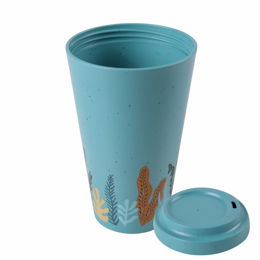 Stoneline Awave® Reusable Coffee Travel Mug 400 Ml, Coffee Cup Made From Rpet | Turquoise AWAVE